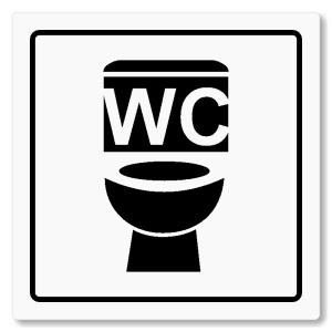 WC, 100x100mm, bílá, Arizona